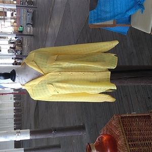 Vintage Liz Baker women's yellow button down shirt (size 14)